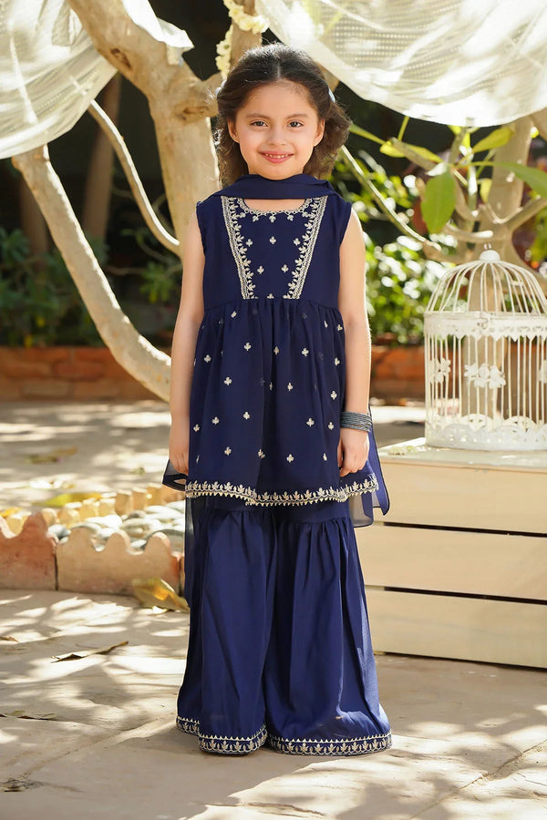 Best Chiffon Embroidered 3 Pc Suit - Wear Ochre -