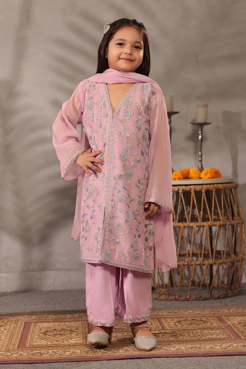 Chiffon Embroidered 3 Pc Suit