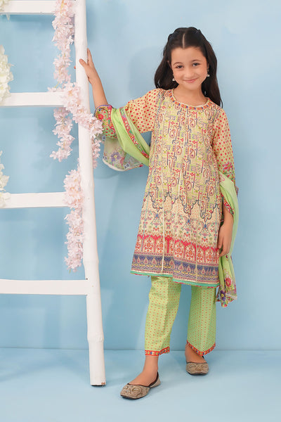 Poly Lawn Digital Printed 3 Pc Suit