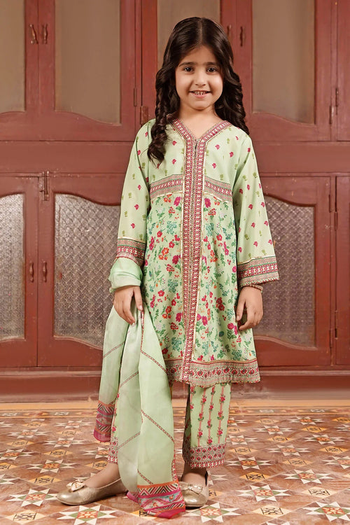 Best Poly Lawn Digital Printed 3 Pc Suit - Wear Ochre -