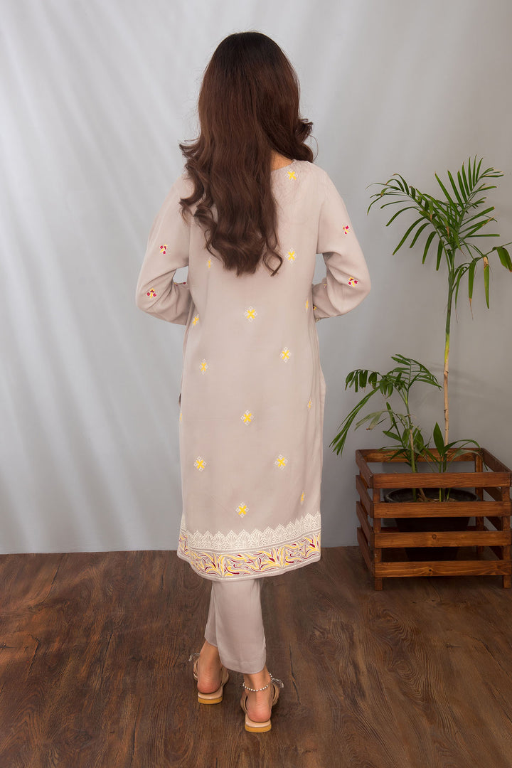 Cotton Silk Printed 2 Pc Suit - Wear Ochre