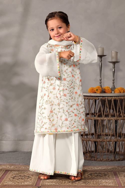 Chiffon Embroidered 3 Pc Suit