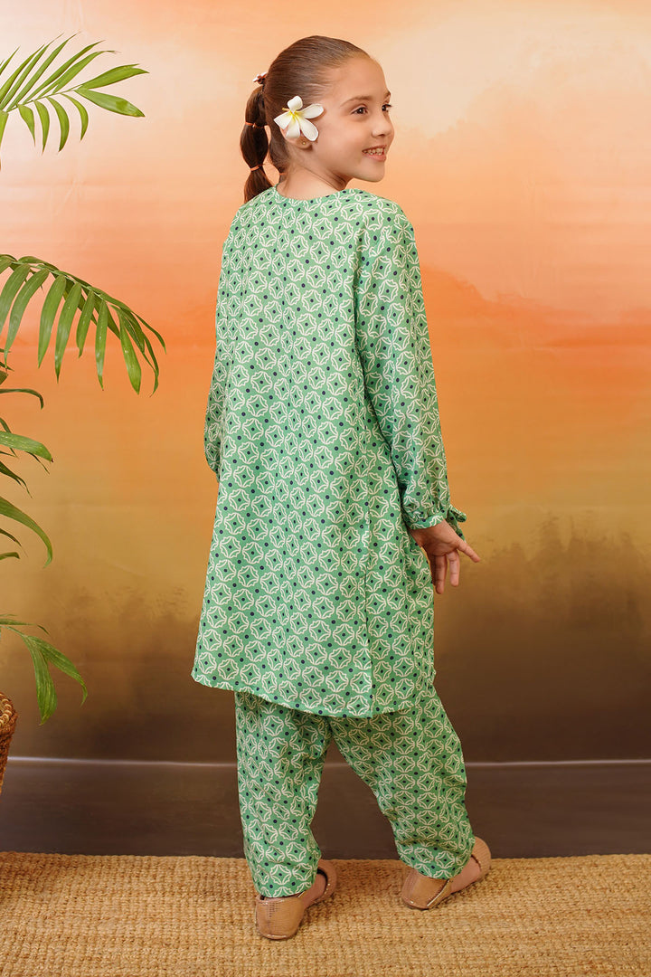 Swiss Lawn Printed 2 Pc Suit - Wear Ochre