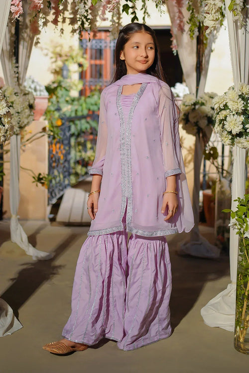 Best Chiffon Embroidered 3 Pc Suit - Wear Ochre -