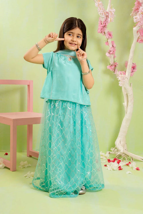 Best Cotton Silk Embroidered 3 Pc Suit - Wear Ochre -