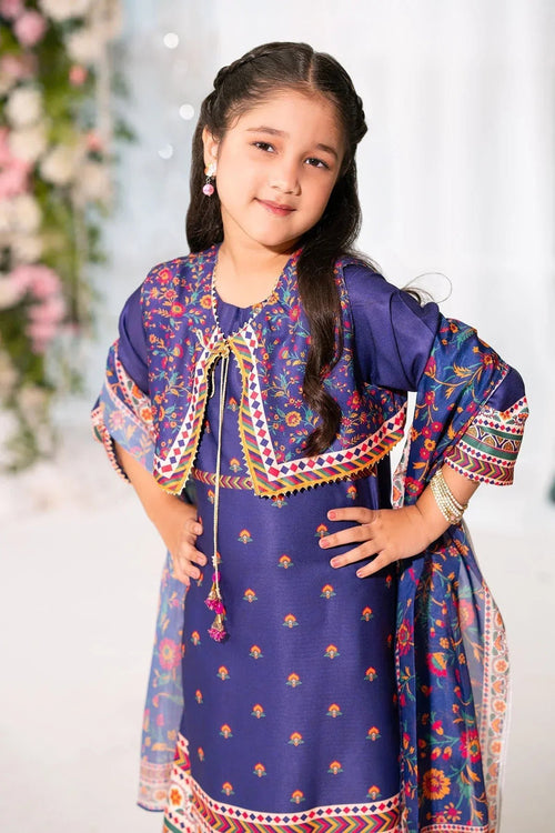Best Herringbone Digital Printed 3 Pc Suit - Wear Ochre -
