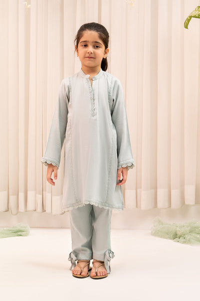 Chambray Cotton 2 Pc Suit