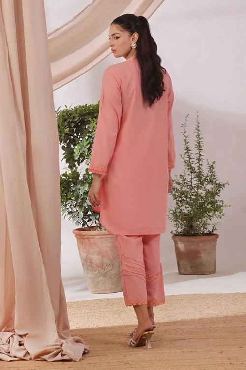 Best Slub Lawn Women's 2 Pc Suit - Wear Ochre -