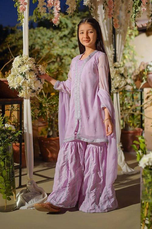 Best Chiffon Embroidered 3 Pc Suit - Wear Ochre -