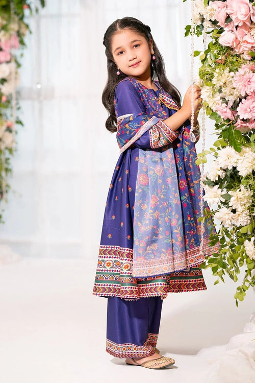Best Herringbone Digital Printed 3 Pc Suit - Wear Ochre -