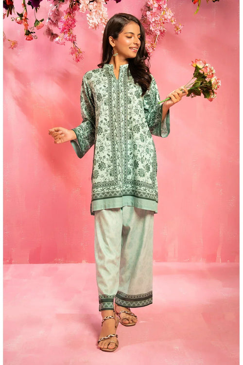 Best Swiss Lawn Digital Printed 2 Pc Suit - Wear Ochre -