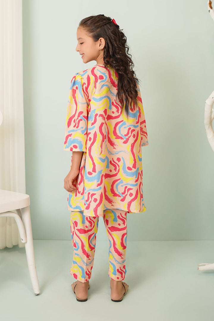 Swiss Lawn Printed 2 Pc Suit - Wear Ochre