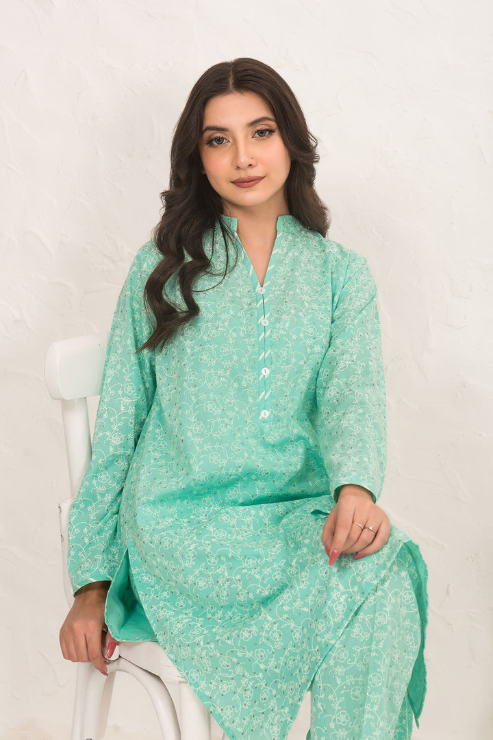 Cotton Printed 2 Pc Suit - Wear Ochre