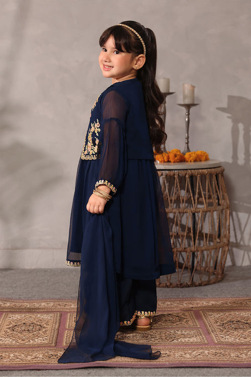 Chiffon Embroidered 3 Pc Suit