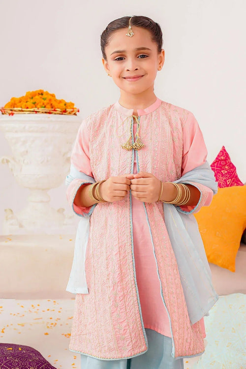 Best Cotton Silk Embroidered 3 Pc Suit - Wear Ochre -