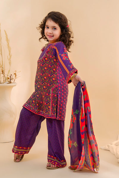 Poly Lawn Digital Printed 3 Pc Suit