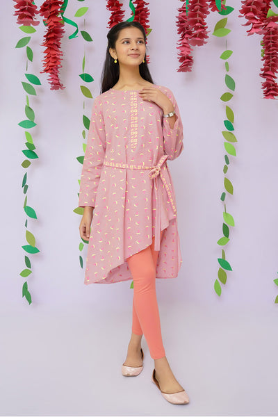 Cotton Chambray Printed Kurta