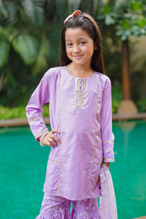 Best Cotton Silk Embellished 3 Pc Suit - Wear Ochre -