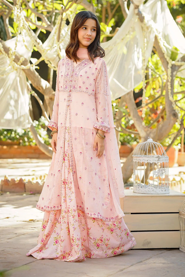 Best Chiffon Embroidered 3 Pc Suit - Wear Ochre -
