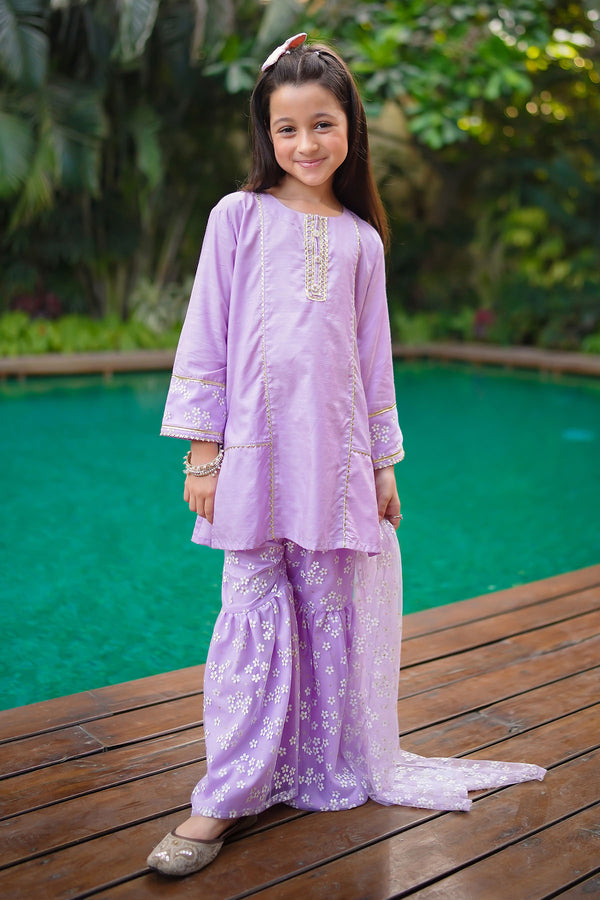 Cotton Silk Embellished 3 Pc Suit