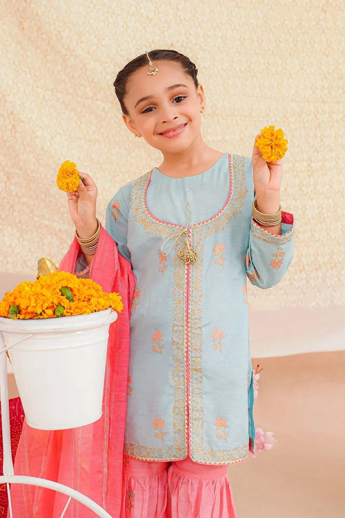 Best Cotton Silk Block Printed 3 Pc Suit - Wear Ochre -