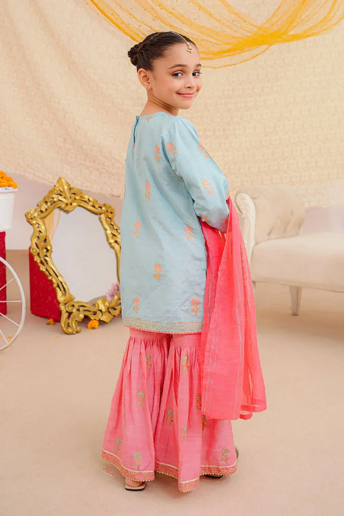 Best Cotton Silk Block Printed 3 Pc Suit - Wear Ochre -