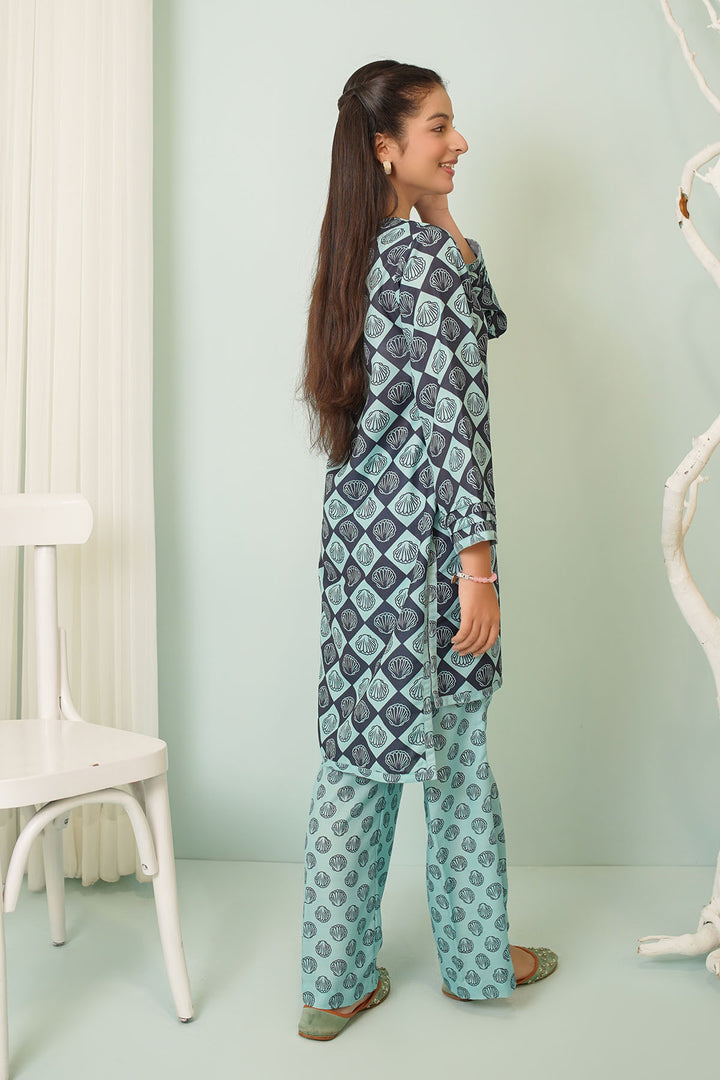 Swiss Lawn Printed 2 Pc Suit - Wear Ochre