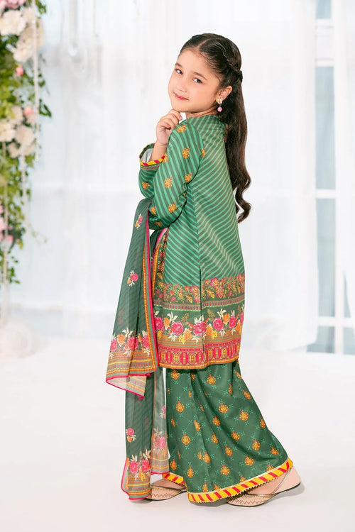 Best Herringbone Digital Printed 3 Pc Suit - Wear Ochre -