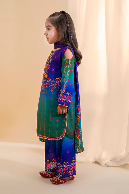 Best Poly Lawn Digital Printed 3 Pc Suit - Wear Ochre -