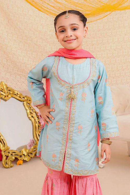 Best Cotton Silk Block Printed 3 Pc Suit - Wear Ochre -