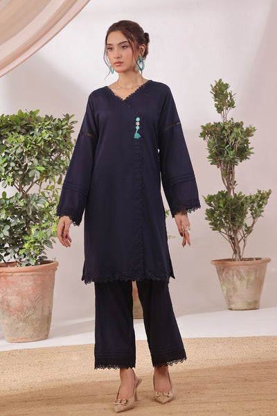 Chambray Cotton Women's 2 Pc Suit