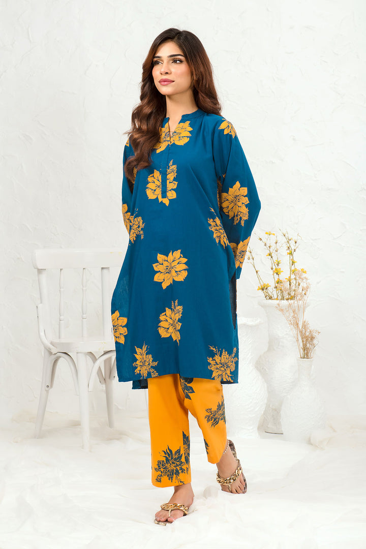 Cotton Printed 2 Pc Suit - Wear Ochre