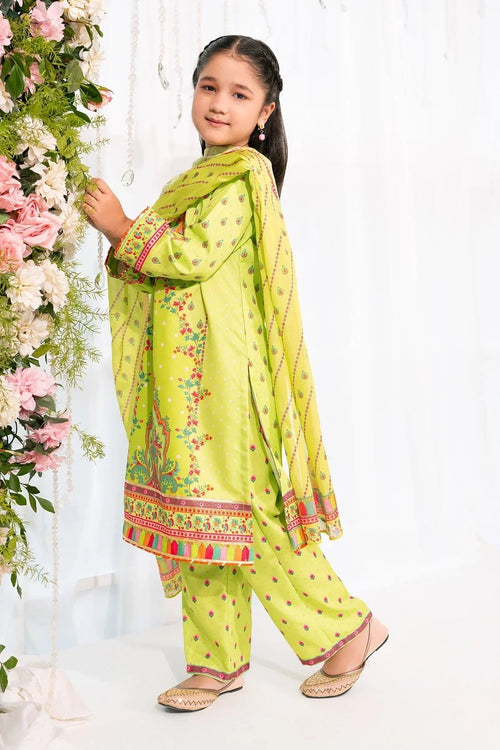 Best Herringbone Digital Printed 3 Pc Suit - Wear Ochre -