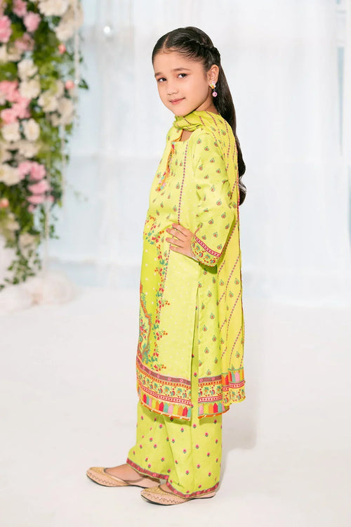 Best Herringbone Digital Printed 3 Pc Suit - Wear Ochre -