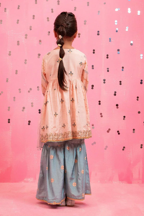 Best Cotton Silk Printed 3 Pc Suit - Wear Ochre -