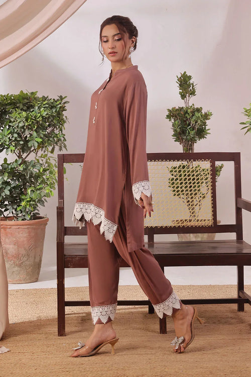 Best Rod Silk Women's 2 Pc Suit - Wear Ochre -