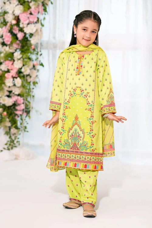 Best Herringbone Digital Printed 3 Pc Suit - Wear Ochre -