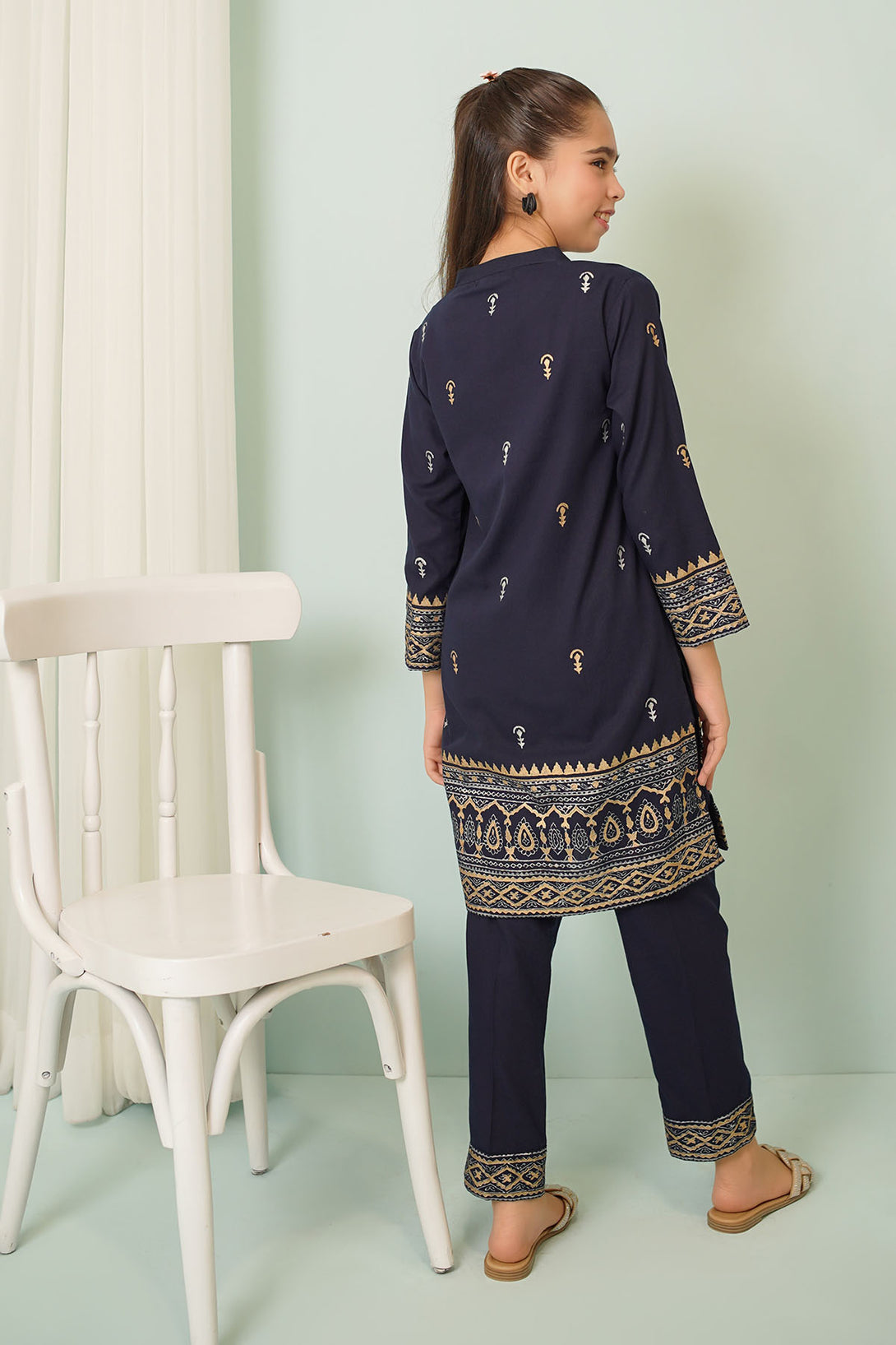 Cotton Printed 2 Pc Suit - Wear Ochre