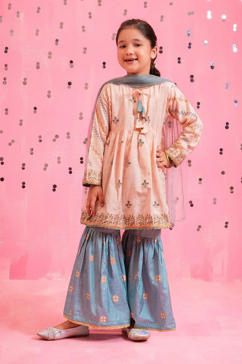 Best Cotton Silk Printed 3 Pc Suit - Wear Ochre -