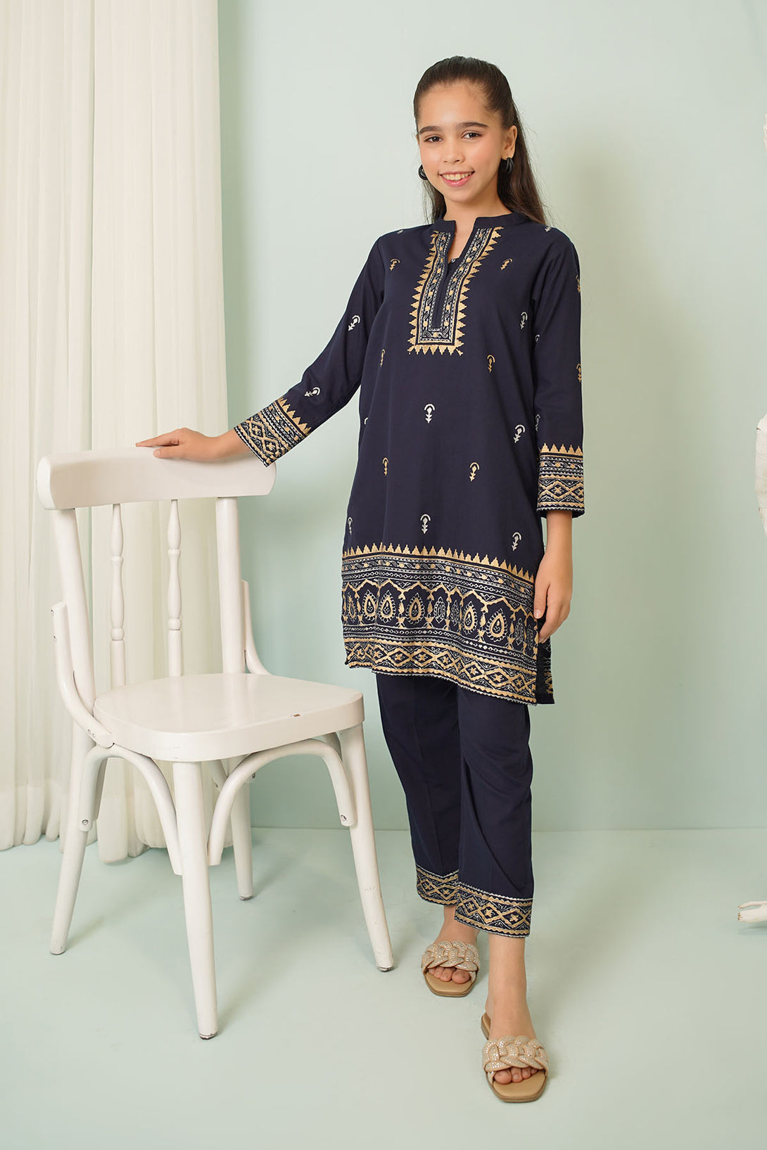 Cotton Printed 2 Pc Suit - Wear Ochre