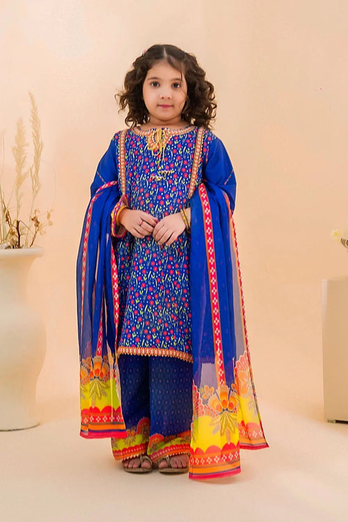 Best Poly Lawn Digital Printed 3 Pc Suit - Wear Ochre -