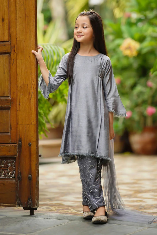 Best Cotton Silk Embellished 3 Pc Suit - Wear Ochre -