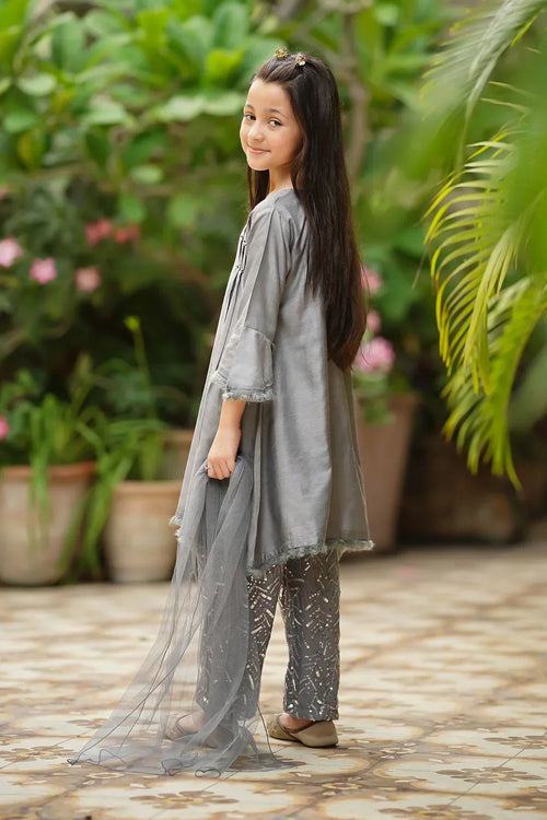 Best Cotton Silk Embellished 3 Pc Suit - Wear Ochre -
