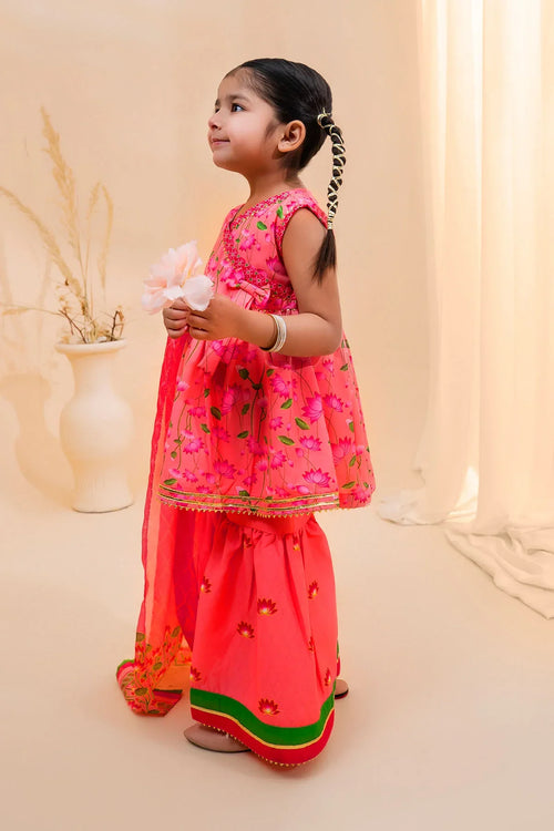 Best Poly Lawn Digital Printed 3 Pc Suit - Wear Ochre -