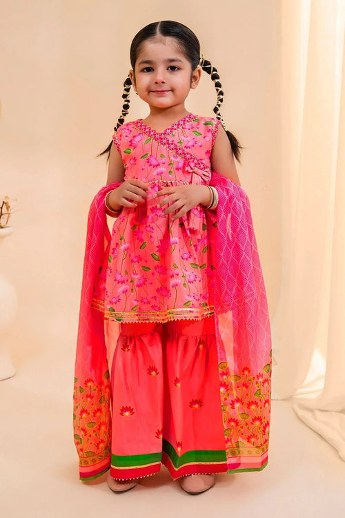 Best Poly Lawn Digital Printed 3 Pc Suit - Wear Ochre -