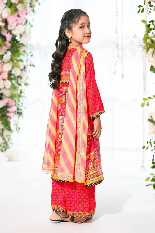 Best Herringbone Digital Printed 3 Pc Suit - Wear Ochre -