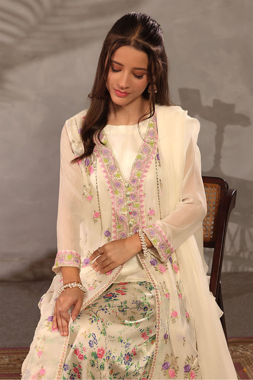 Chiffon Embroidered 3 Pc Suit