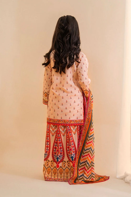 Best Poly Lawn Digital Printed 3 Pc Suit - Wear Ochre -