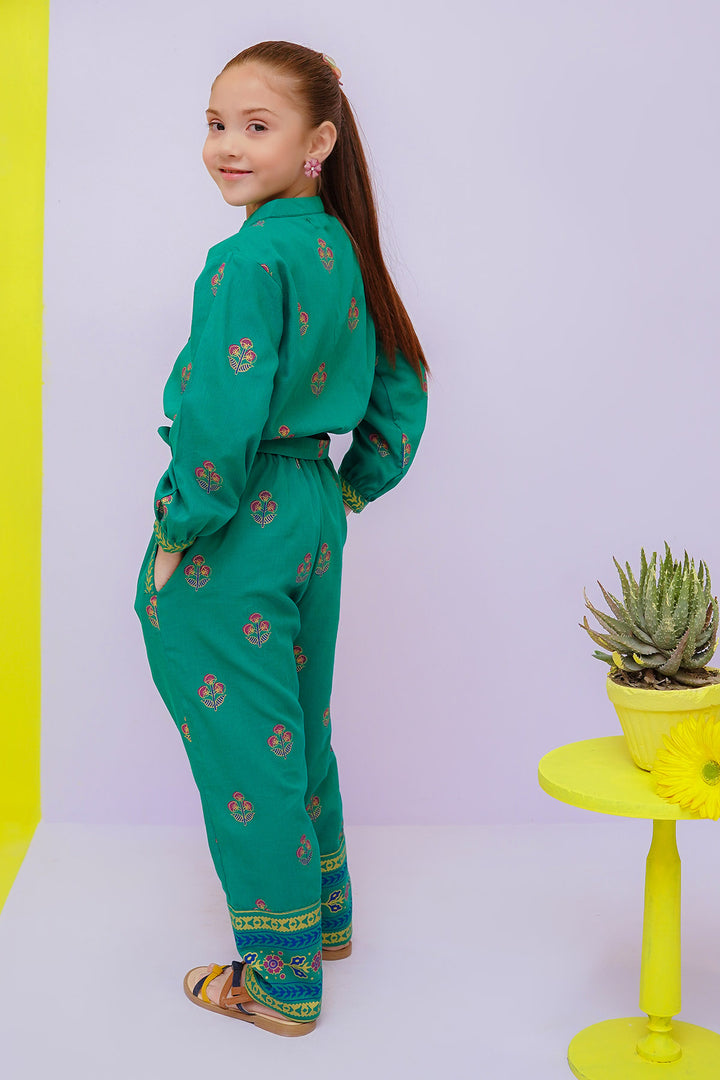 Cotton Printed Jumpsuit - Wear Ochre
