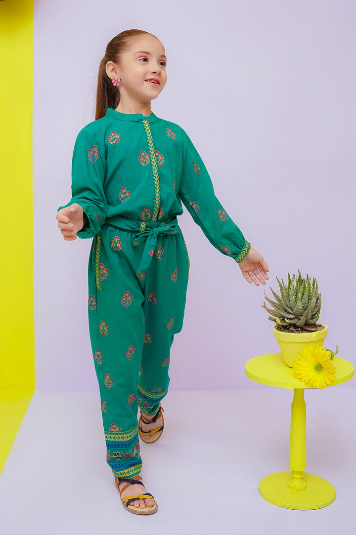 Cotton Printed Jumpsuit - Wear Ochre